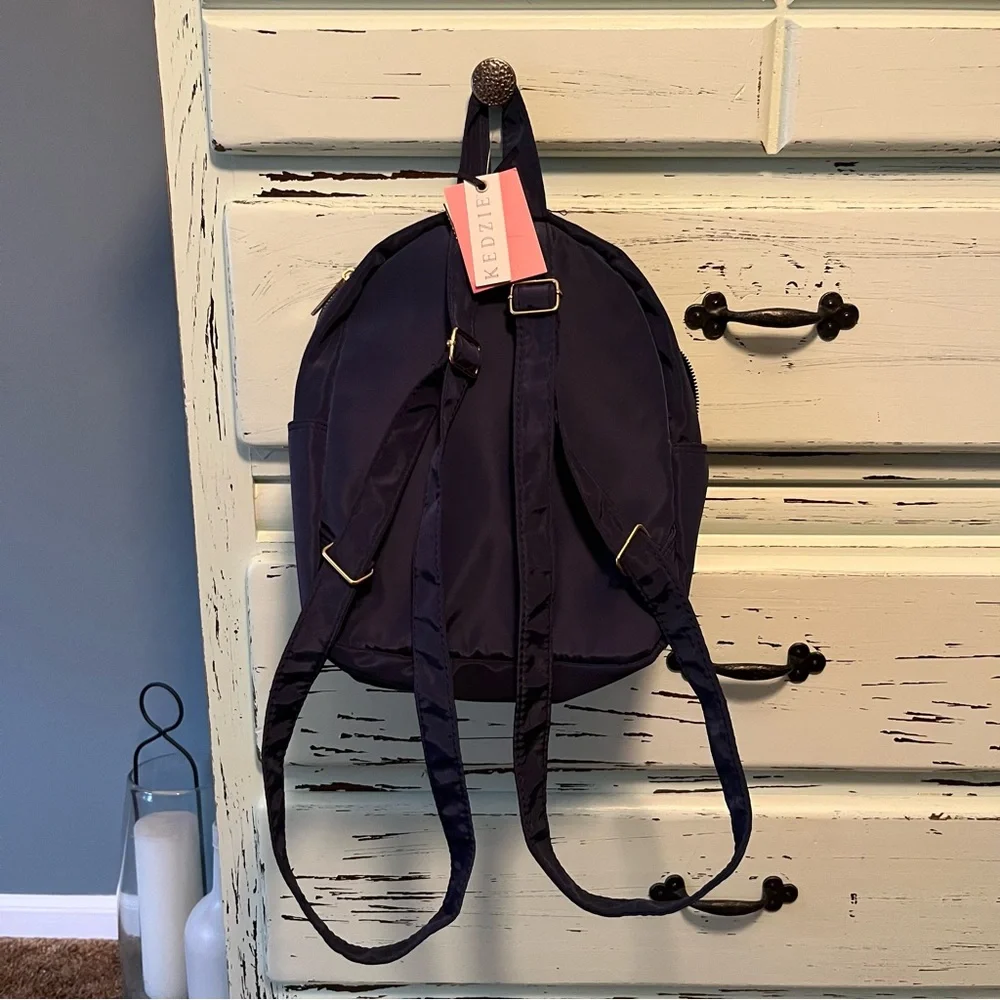 Kedzie Navy Blue Mini Mainstreet Backpack. NWT